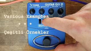 Video thumbnail for Behringer V-Tone Guitar GDI 21 Amp Modeler Demo(SansAmp GT2 Clone)Fender, Marshall, Mesa Boogie... by Levent Sezer