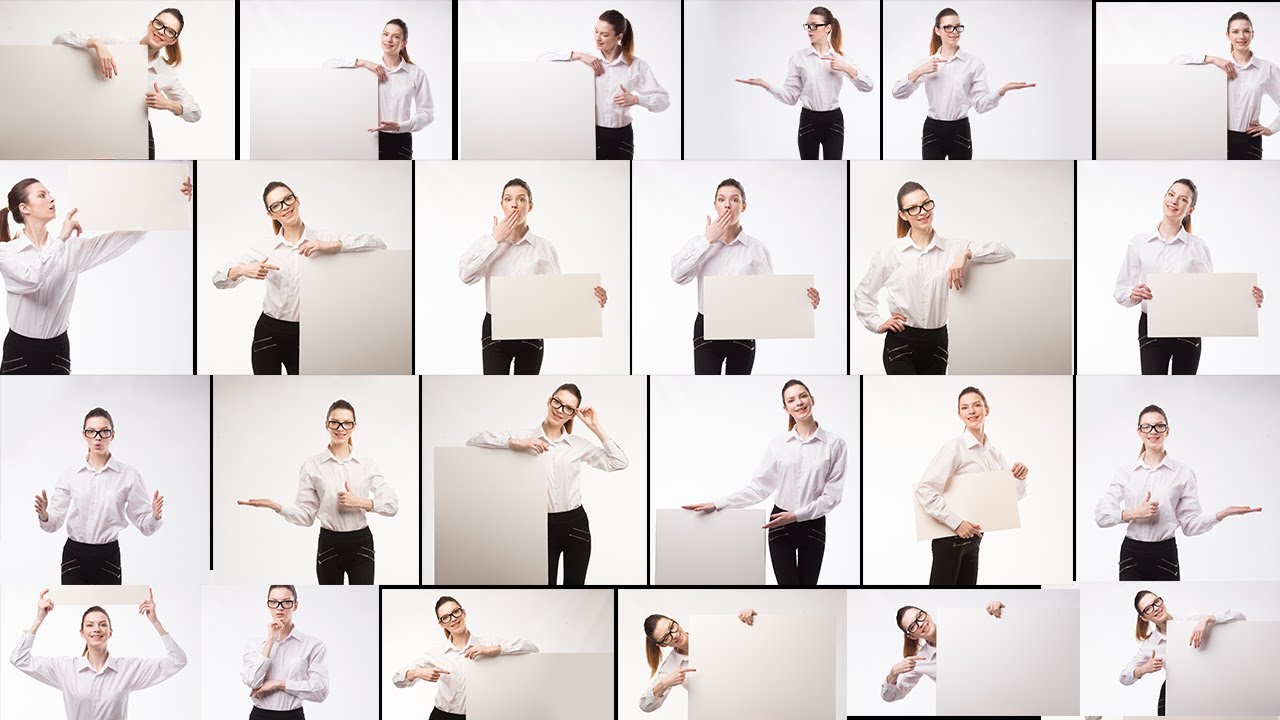 60 Girl Promotional Photos PNG Photoshop Tutorial