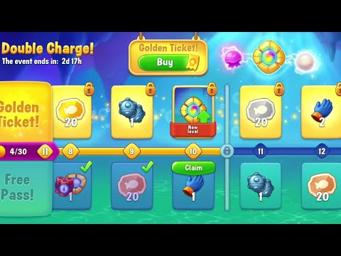 @Fishdom Level 10490 - Super Hard Level 10491. Double Charge Event Level 10 🔓