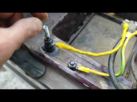 Как сделать дополнительную массу на корпус авто для хорошего контакта к аккумулятору. #автоэлектрика