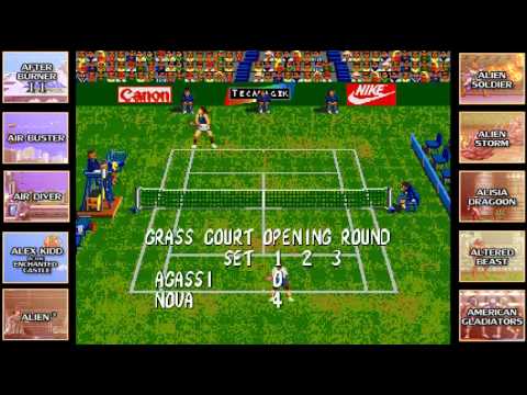 Andre Agassi Tennis Megadrive