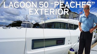 Walkthrough of 2019 Lagoon 50 "Peaches" | Part 1 Exterior | Catamaran For Sale | Brent Hermann