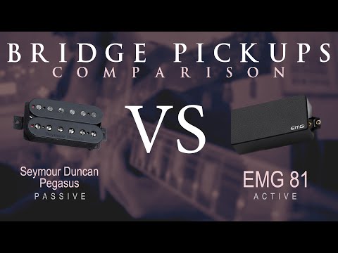 Seymour Duncan PEGASUS vs EMG 81 - Bridge Pickup Guitar Comparison / Demo