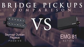 Video thumbnail for Seymour Duncan PEGASUS vs EMG 81 - Bridge Pickup Guitar Comparison / Demo by Mike Stamper