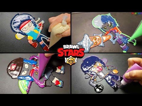 ★Brawl Stars Pancake art★ BIBILANTE, ZOMBIBI, HEROINE BIBI, BiBi, 브롤스타즈 비비란테 팬케이크 아트모음