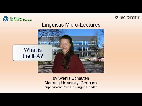 PHY_023 - Linguistic Micro-Lectures: The IPA