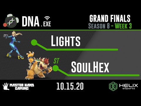 DNA.EXE S8:W3 - Lights (Zero Suit Samus, Cloud, Peach) Vs. ST | SoulHex (Bowser) - Grand Finals