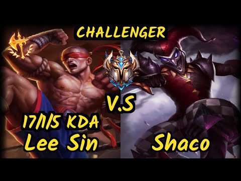 XL Caedrel (LEE SIN) vs SHACO - 17/1/5 KDA JUNGLE CHALLENGER GAMEPLAY - EUW