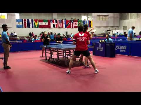 2018 ITTF Pan American Junior Championships - Sharon alguetti and Crystal Wang Highlight