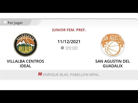 Junior fem C VILLALBA CENTROS IDEAL - SAN AGUSTIN DE GUADALIX