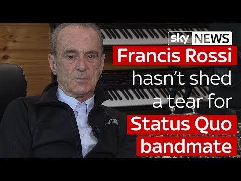 Francis Rossi hasn't shed a tear for Status Quo bandmate Rick Parfitt