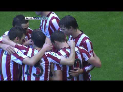 La Liga | Gol de Óscar de Marcos (1-0) en el Athletic de Bilbao - Sevilla FC | 11-11-2012 | J11