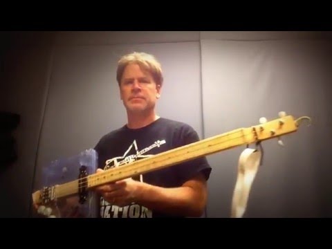 Transparent Homemade "Cigar Box Style Guitar"