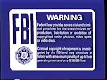 FBI Home Video Warning Blue Version