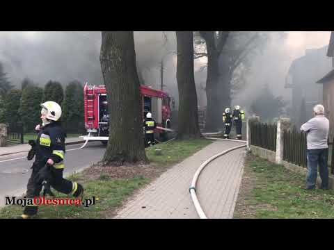 22.04.2019 Duży pożar w Bierutowie