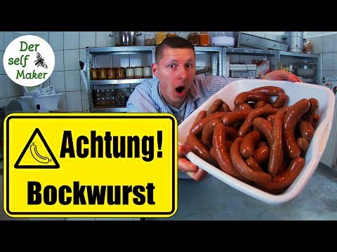 Make your own Bockwurst/ Bockwurst in hot smoke/ This is how you can make a sausage