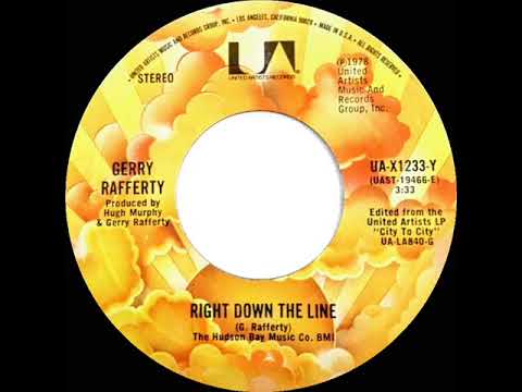 1978 HITS ARCHIVE: Right Down The Line - Gerry Rafferty (stereo 45 single version--#1 A/C)