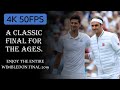 Roger Federer Vs. Novak Djokovic: Wimbledon 2019 Final | 4K 50FPS  #tennis #djokovic #rogerfederer