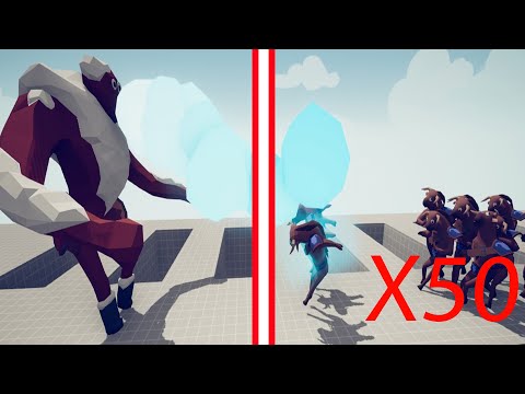 50X MINOTAUR Vs ALL FACTION BOSSES| TABS - Totally Accurate Battle Simulator