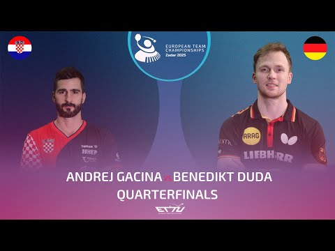 ANDREJ GACINA (CRO) vs BENEDIKT DUDA (GER) | European Championships - Quarterfinals | Highlights