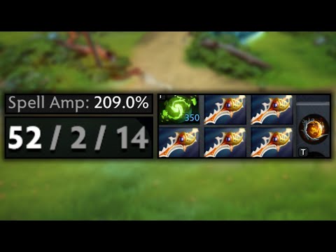 209% Spell Amp on Zeus in Dota 2