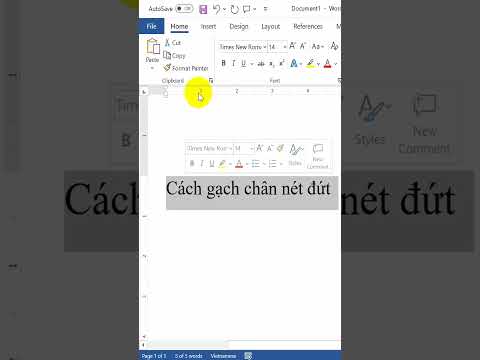 Cách gạch chân nét đứt trong Word
