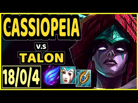 MAGIFELIX (CASSIOPEIA) vs TALON - 18/0/4 KDA MID CHALLENGER GAMEPLAY - EUW