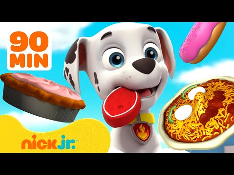 دوريات المخلاب | مغامرات وإنقاذات شهية لفريق دوريات المخلاب 🍕 مع مارشال | 90 دقيقة | Nick Jr. Arabia