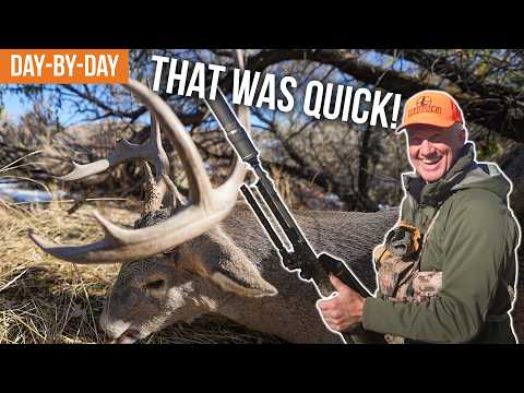The Quickest Deer Hunt EVER? | Wyoming Whitetail BUCK DOWN!