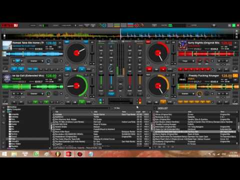 Virtual Dj 8 (4 deck) - Freestyle EDM Mix #2 (new 2017)