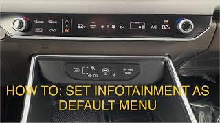 KIA 2023-2025 HOW TO: Set Infotainment Or HVAC as Default Menu Bar in Your Kia👍🏻