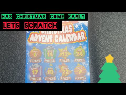 CHRISTMAS ADVENT CALENDAR £5 scratch cards today.