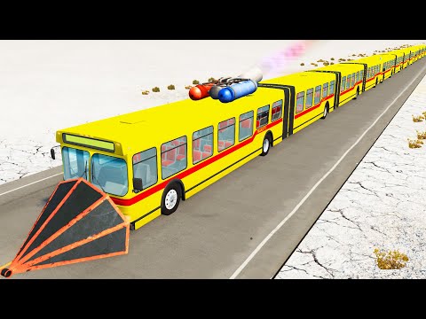 Articulated Bus Crashes #4 - BeamNG DRIVE | CrashTherapy