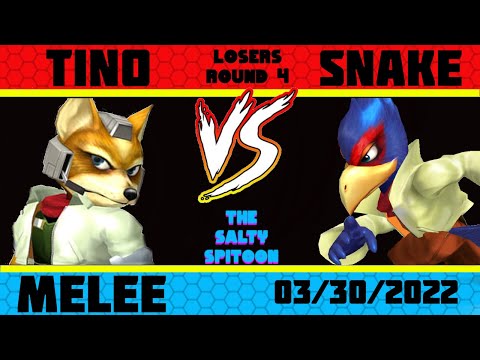 Salty Spitoon Melee #10 Losers Round 4 - Tino (fox) vs Snake (falco)