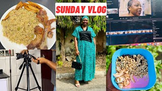 DEALING WITH TROLLS| SUNDAY VLOG IN A NIGERIAN HOME| COOKING DIRTY COCONUT RICE.