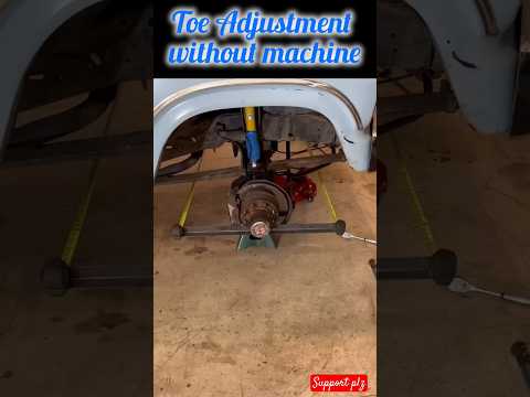 Toe In Toe Out Adjustment | Wheel alignment without machine #automobile #wheels #alignment #diy #car