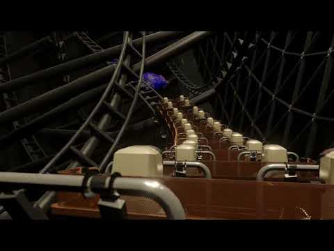 Space Mountain Paris - Back To The Moon - Onride lights-on