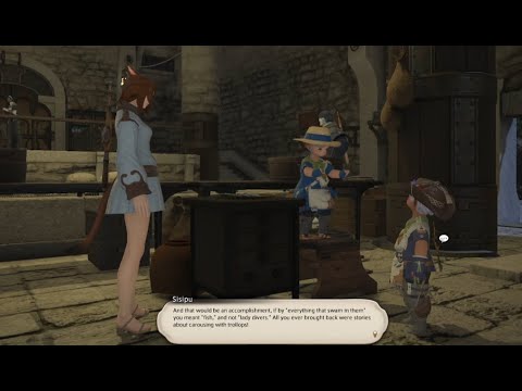 FFXIV "Bigger Fish to Fry" FSH 5 Job Quest, "Back in the Water", "All the Fish in the Sea"