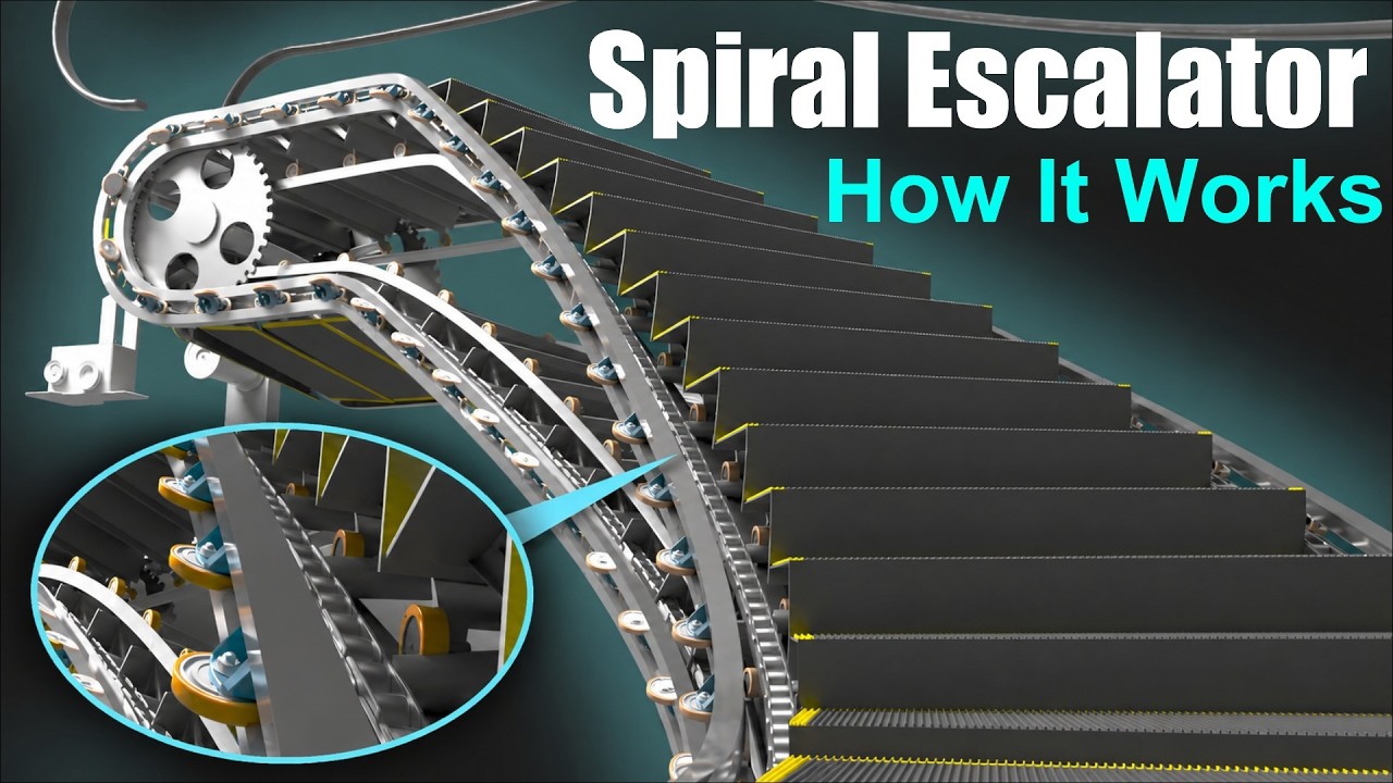 How does a Spiral Escalator work?
