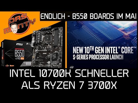 Intel Comet Lake 10700K schlägt AMD Ryzen 7 3700X | Gefälschte Intel CPUs | News | DasMonty