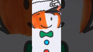 Coloring a Gingerbread Man 🎅🏻 #coloring #drawing #christmas #art #gingerbread
