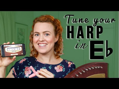 How to tune your harp into E flat (with FREE lever guide)