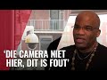 Iwan heeft een politiecamera voor zijn woonkamerraam