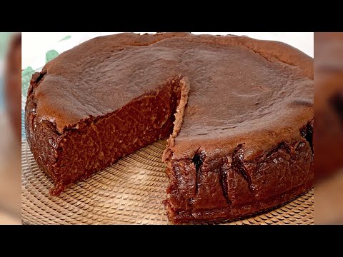 Tarta de Queso de CHOCOLATE ⭐️¡Súper Jugosa! Estilo Tarta de La Viña