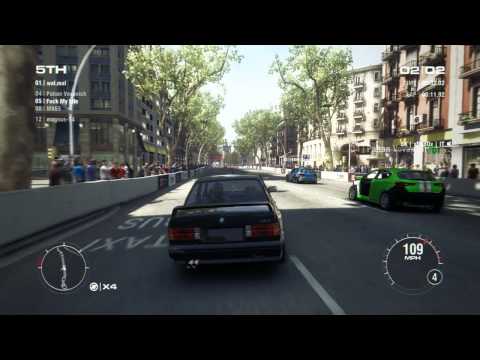 GRID 2 PC Multiplayer Race Gameplay: Tier 1 Upgraded BMW M3 E30 Sport Evo in Barcelona