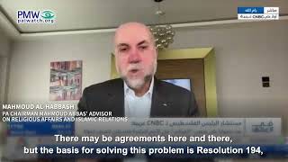 Habbash speaking about the right of return