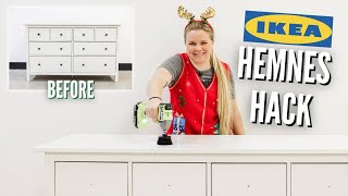 DIY IKEA HACK | Hemnes Dresser Transformation | FLIPMAS Day 5 🎄