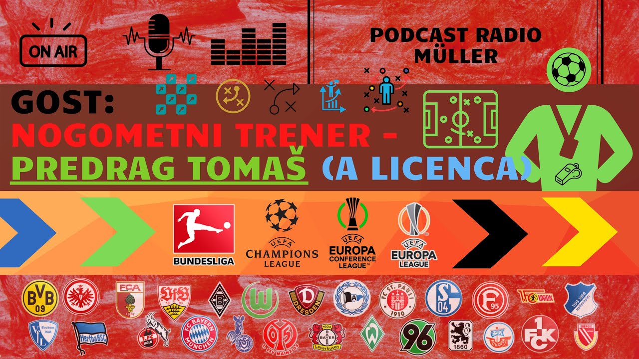 Bayern/Eintracht/BvB/SC/Bayer/Vfl/RBL/Union (Predrag Tomaš "A" licenca) - Podcast Radio Müller Ep18