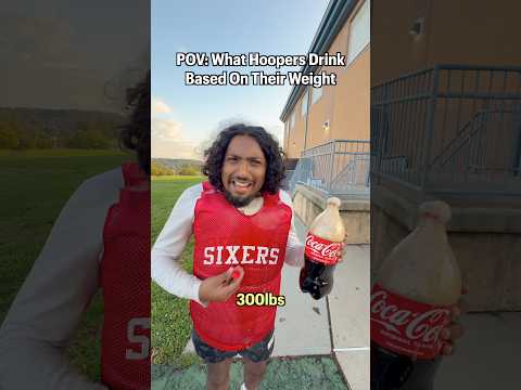 What Hoopers Drink Based On Their Weight #nba #basketball #shorts