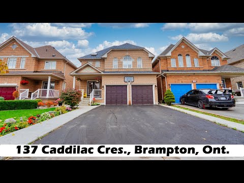 137 Cadillac Cres Brampton - Detached Home for Sale